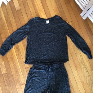 Stars Above Pajama Set in Gray